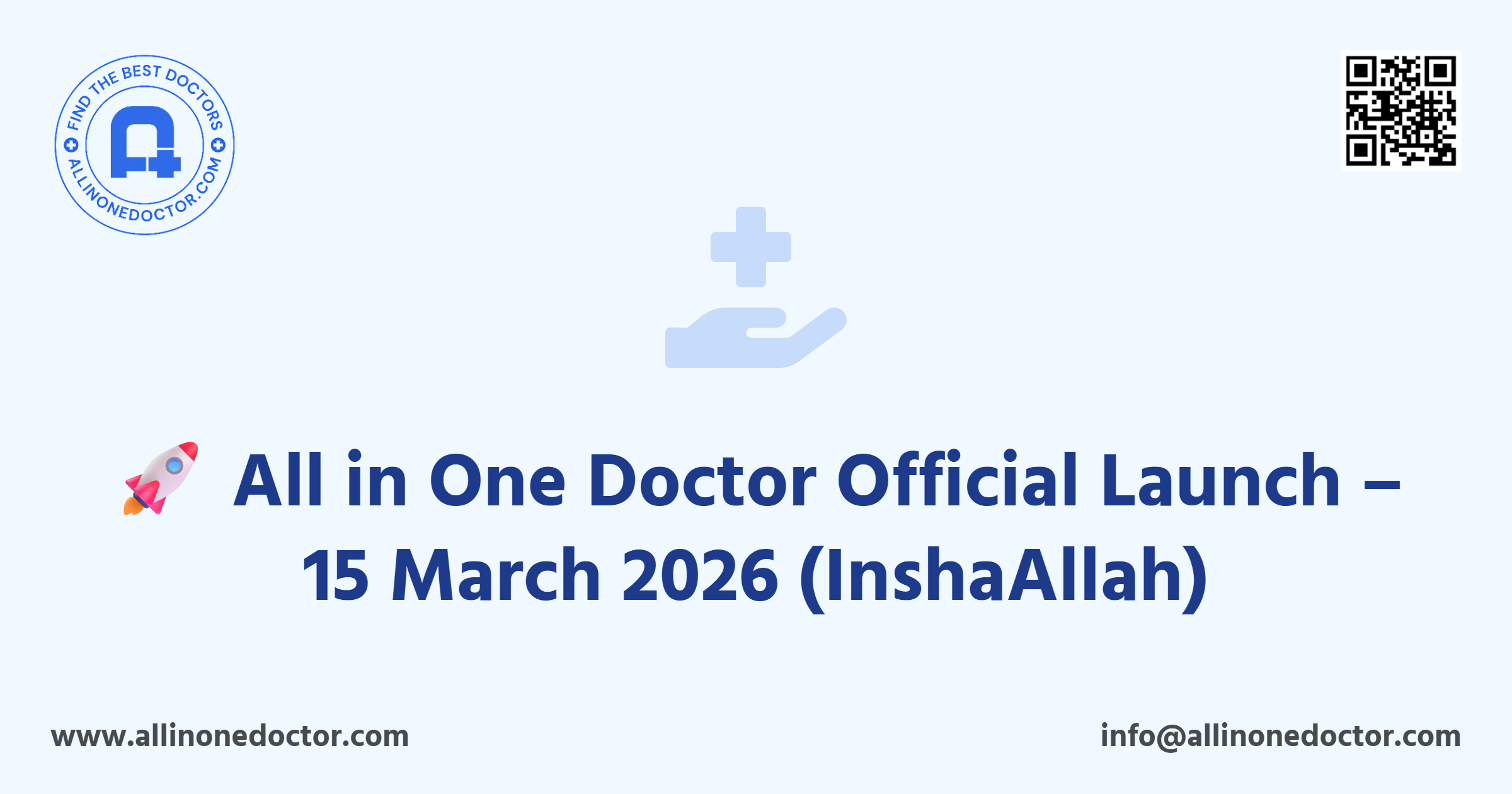 🚀 All in One Doctor Official Launch – 15 March 2026 (InshaAllah)